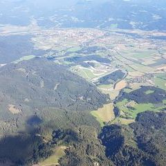 Flugwegposition um 14:37:04: Aufgenommen in der Nähe von Gemeinde Fohnsdorf, Fohnsdorf, Österreich in 2064 Meter